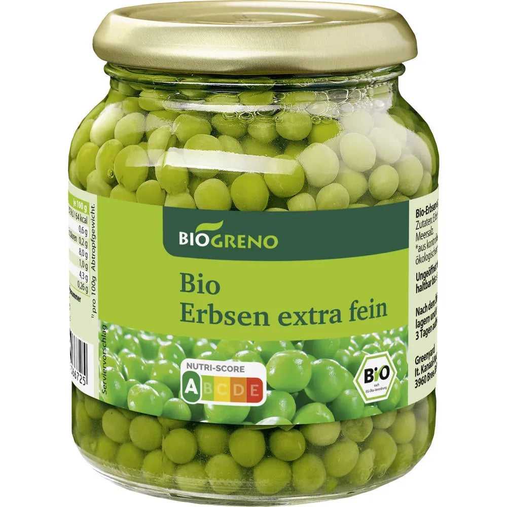 Bio Greno Erbsen Fein 370ml