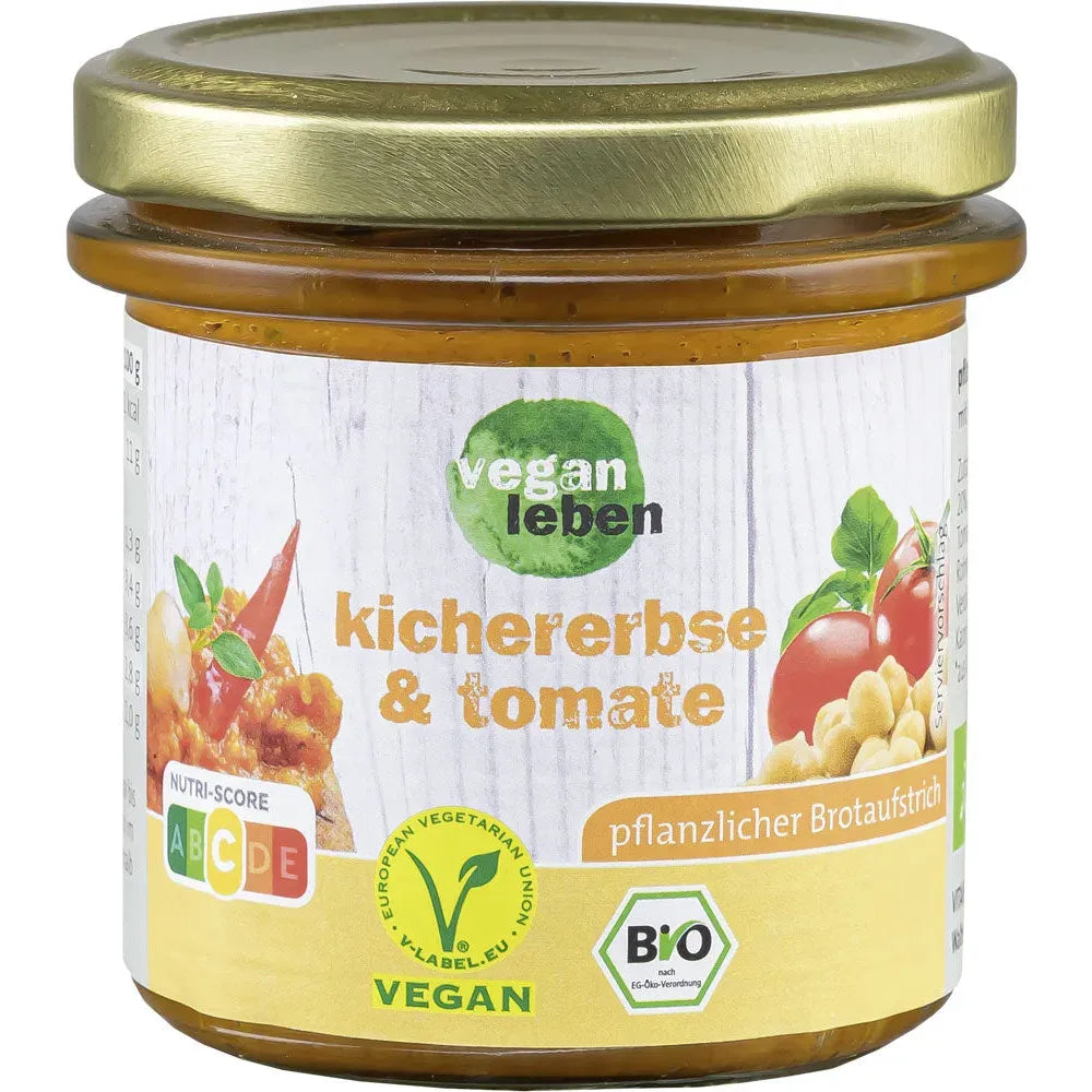 Vegan Leben Bio Tomate Kircherbsen Aufstrich 135g