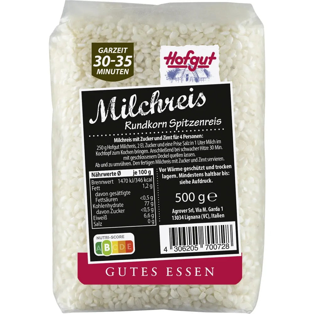 Hofgut Milchreis Rundkorn 500g
