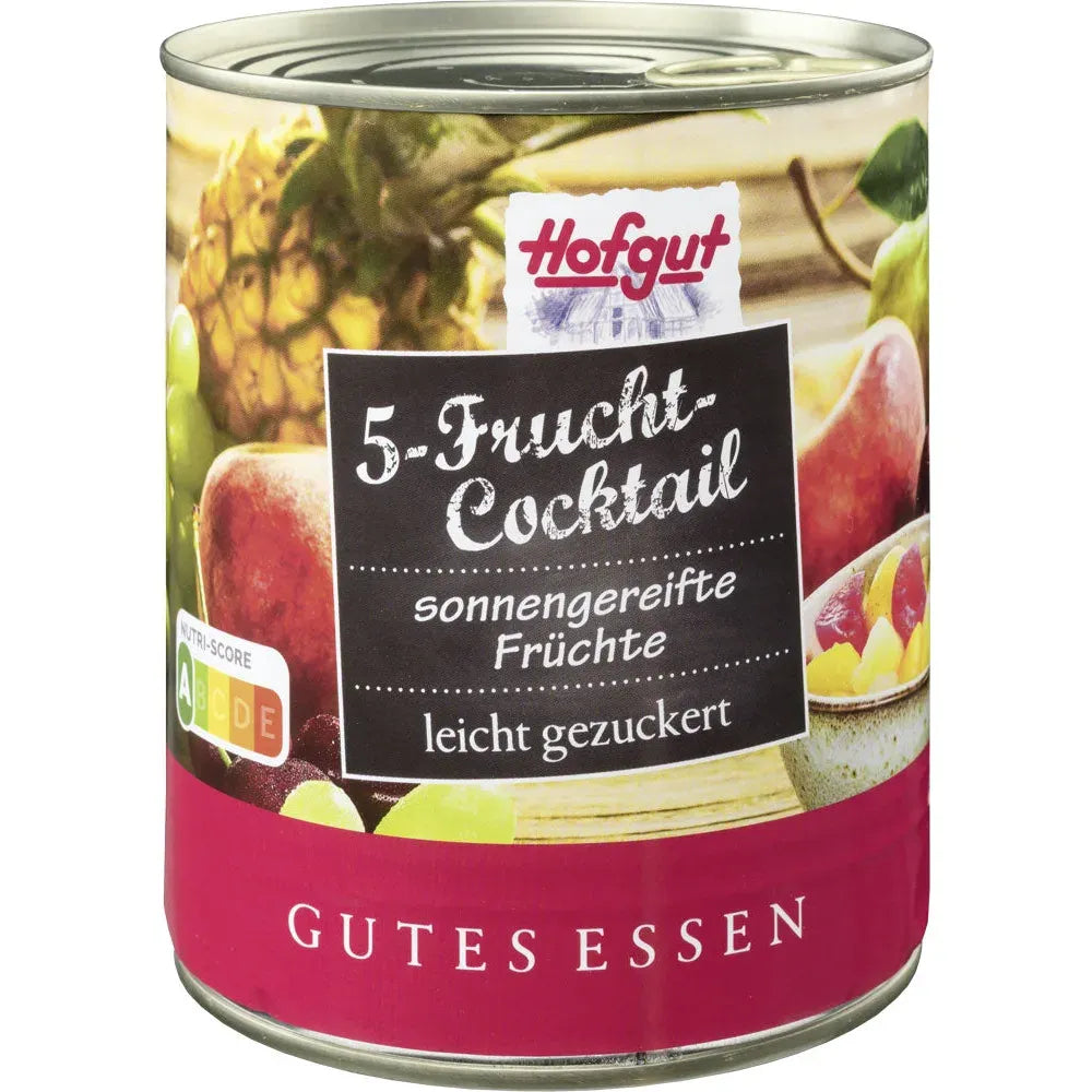 Hofgut 5-Frucht Cocktail leicht gezuckert 850ml
