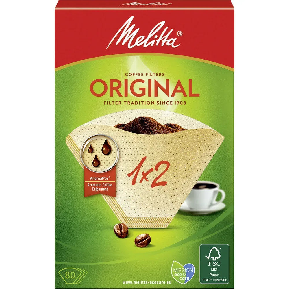 Melitta Filter 1x2 Braun 80er
