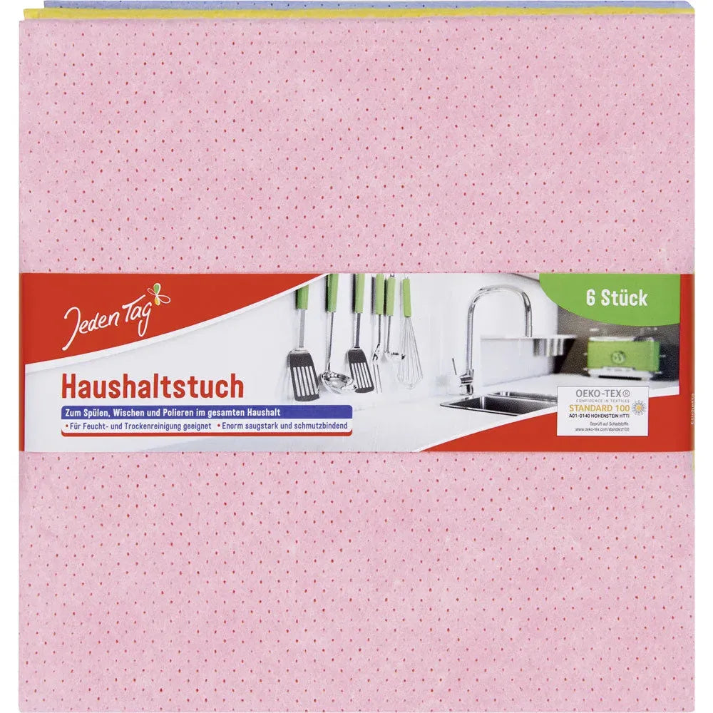 Jeden Tag Haushaltstuch 38x38 6er