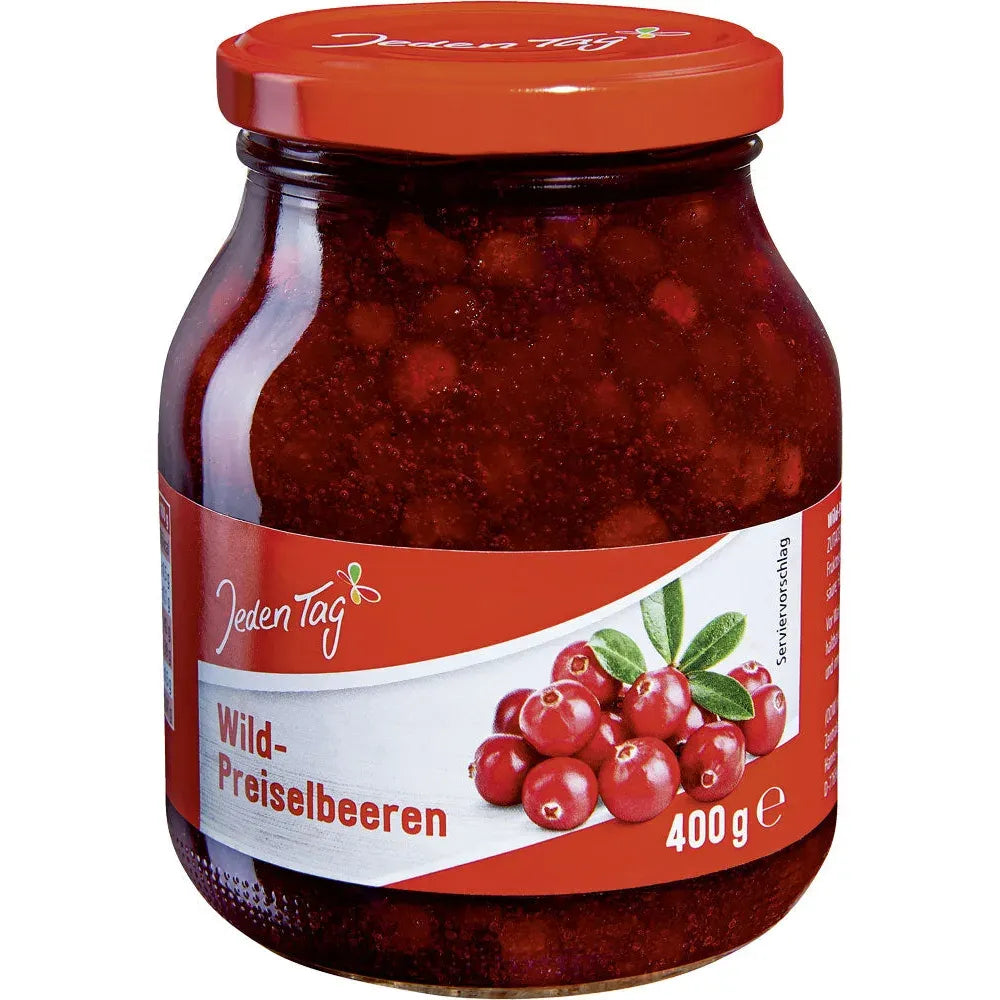 Jeden Tag Wildpreiselbeeren 390g