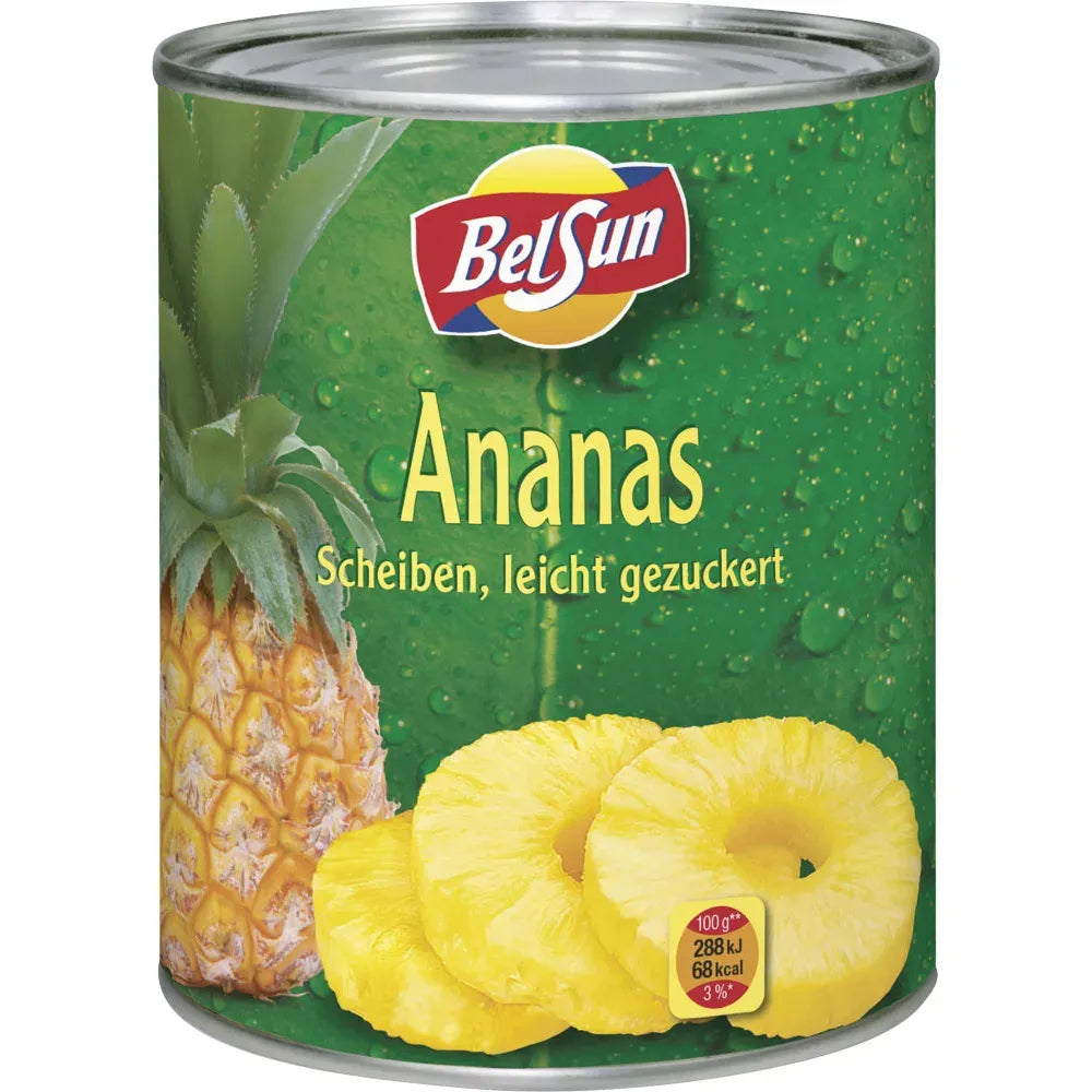 Ananas Scheiben Leicht Gezuckert 850ml