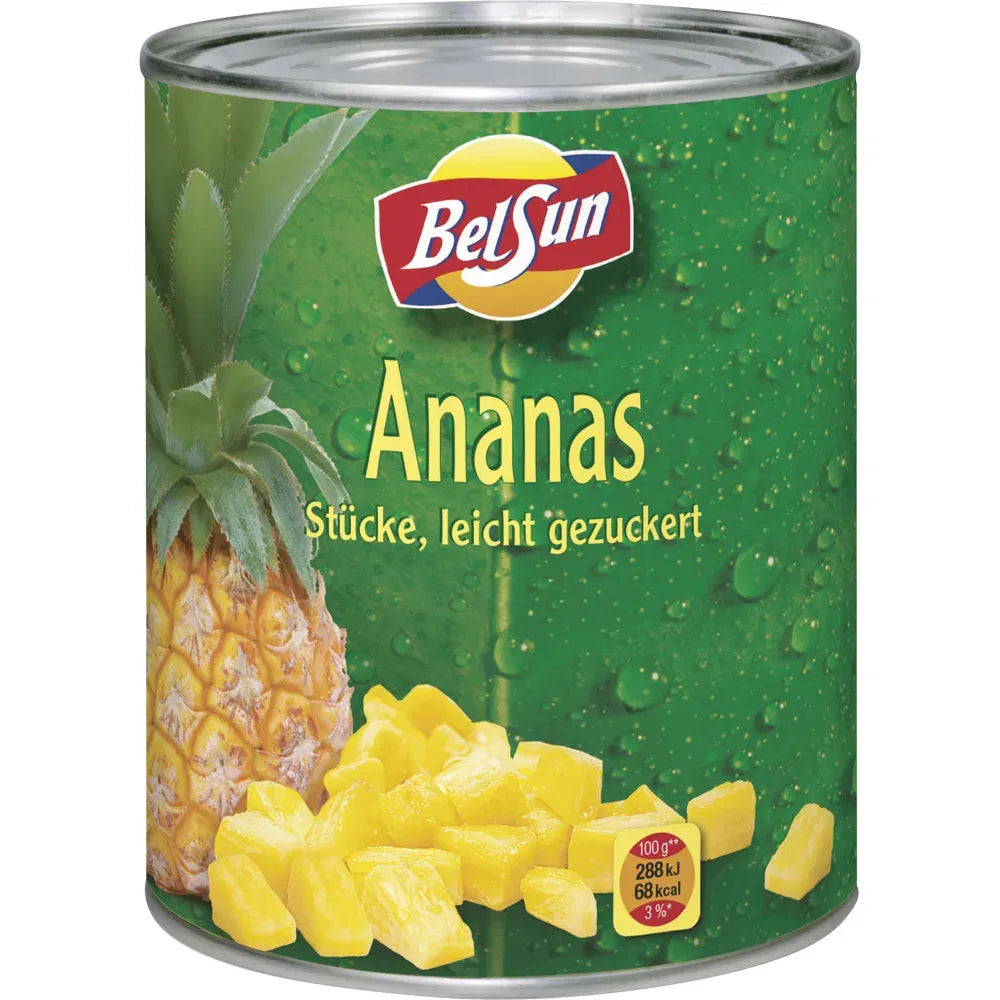 Ananas Stücke Leicht gezuckert 850ml