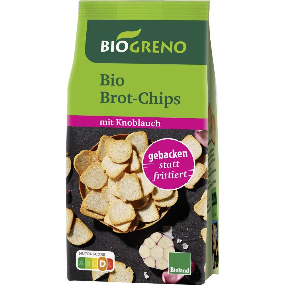 Bio Greno Brotchips Knoblauch 100g