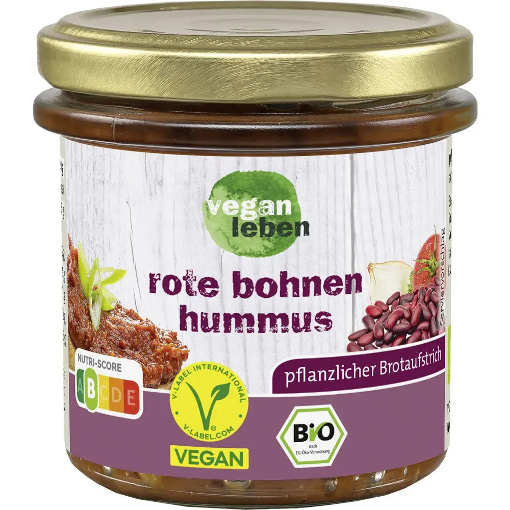Vegan Leben Rote Bohnen Humus 135g