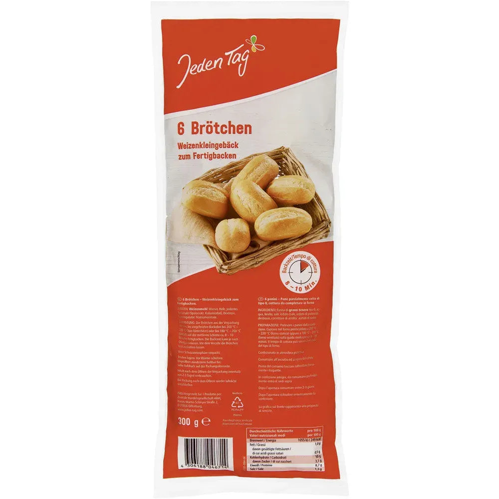 Jeden Tag Baguette Brötchen 6er 300g