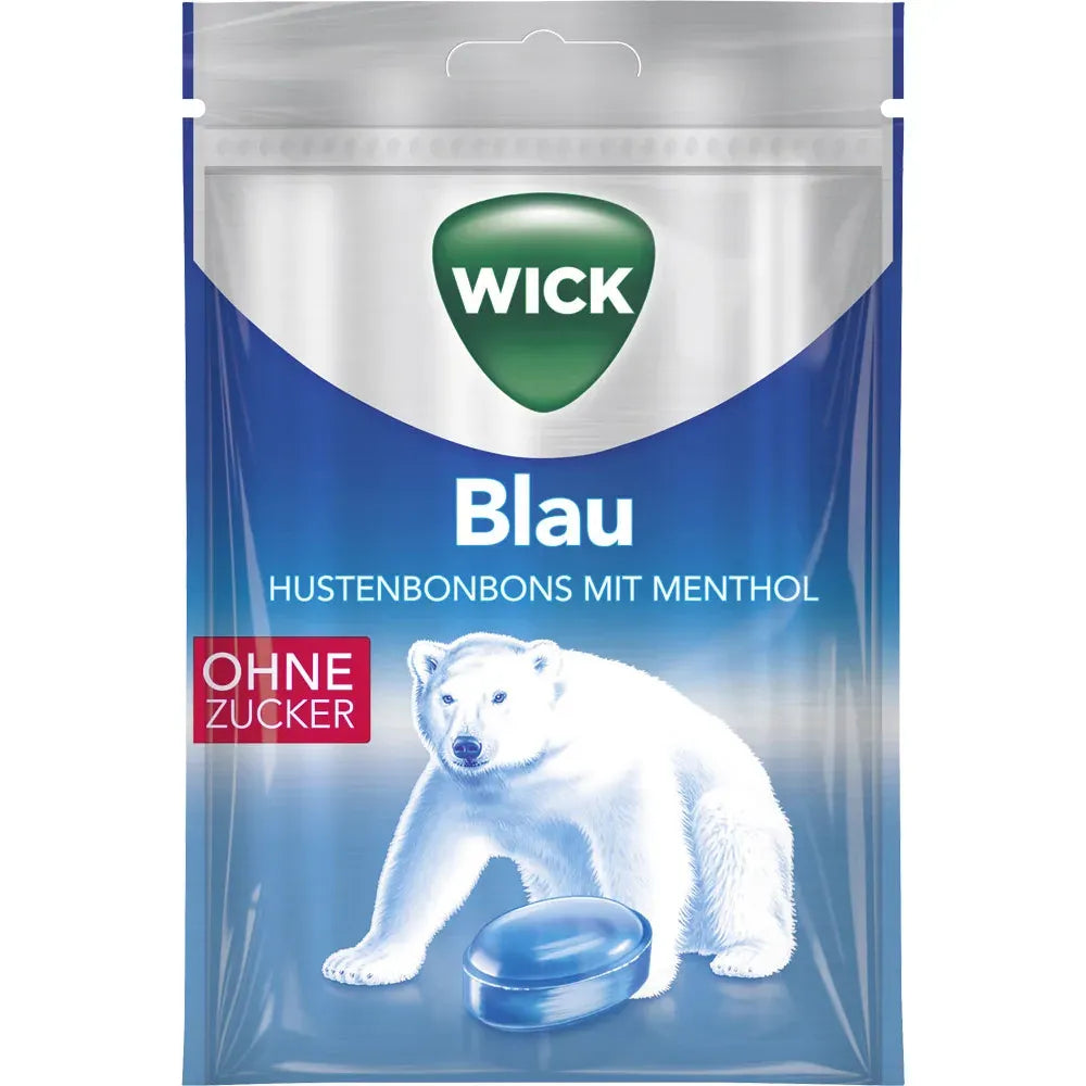 Wick Blau Menthol ohne Zucker 72g