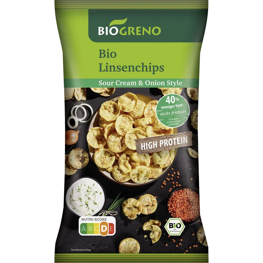 Bio Greno Linsen Chips Sour Cream 75g