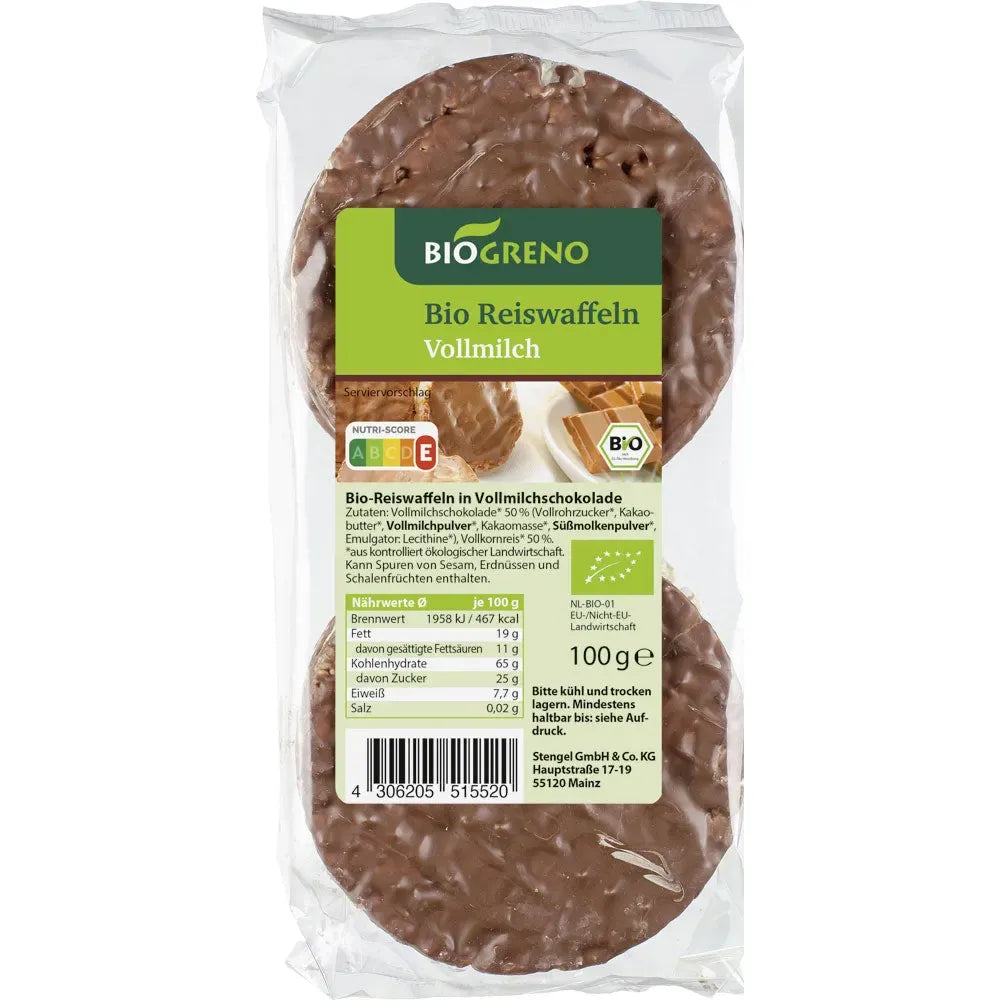 Bio Greno Schoko-Reiswaffel 100g