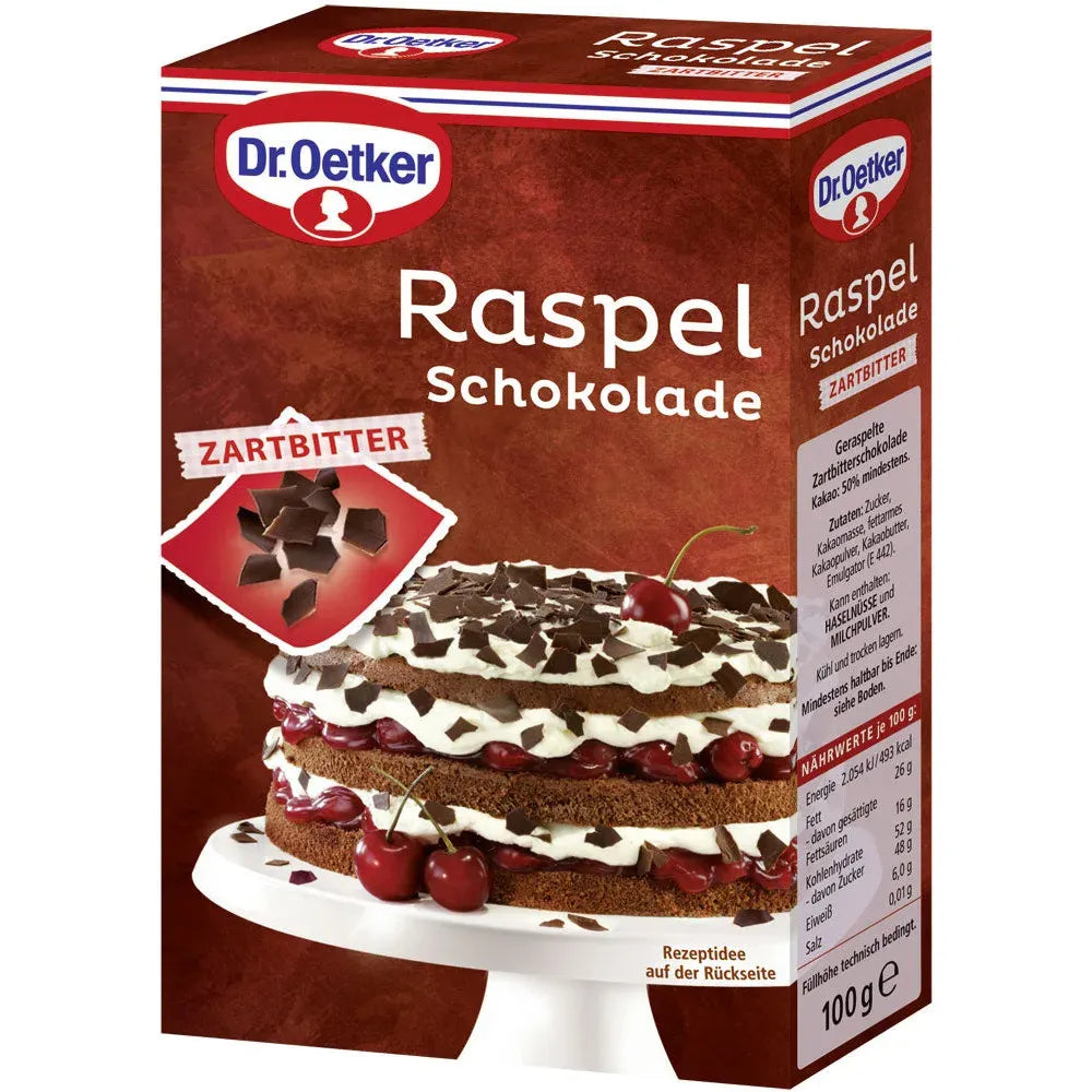 Oetker Raspelschokolade zartbitter 100g