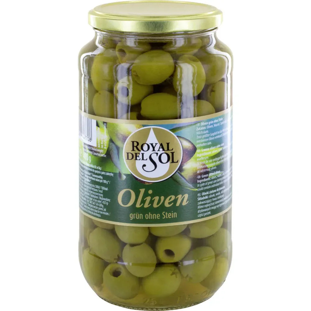 Oliven grün ohne Stein 400g