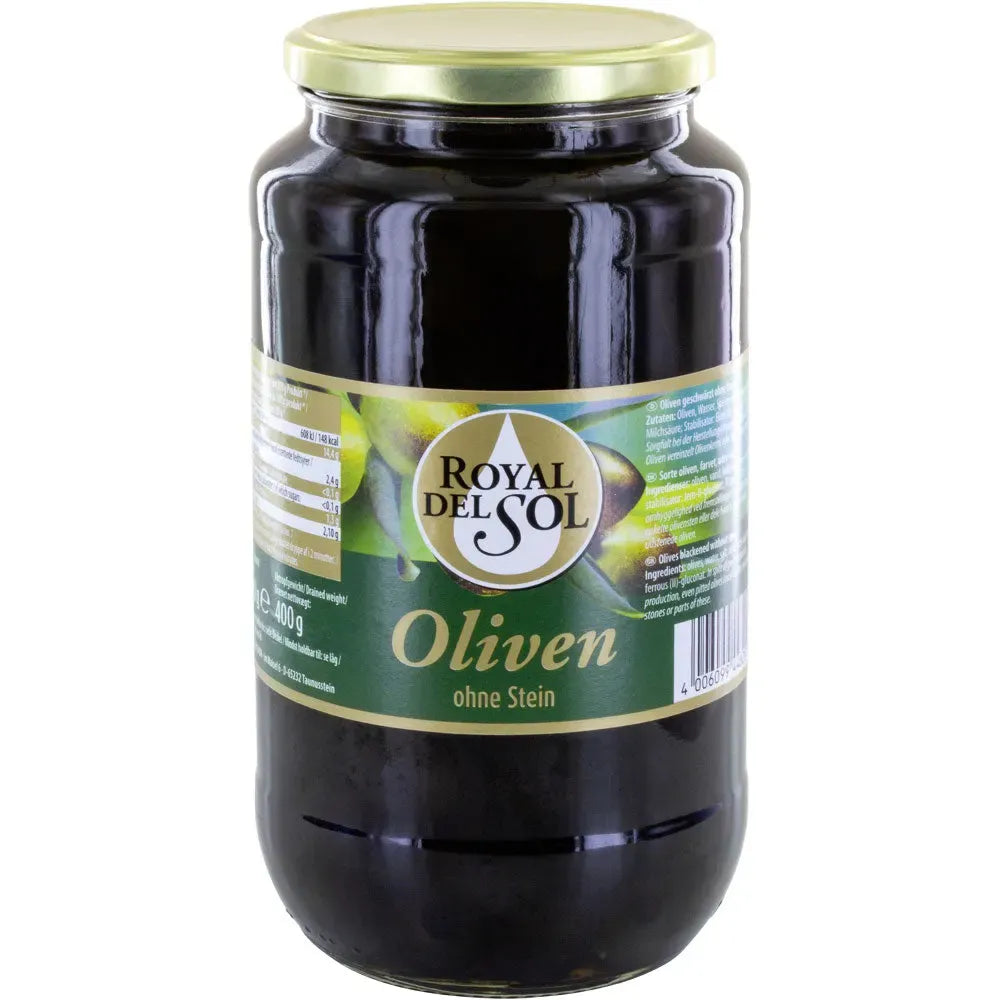 Oliven schwarz ohne Stein 400g