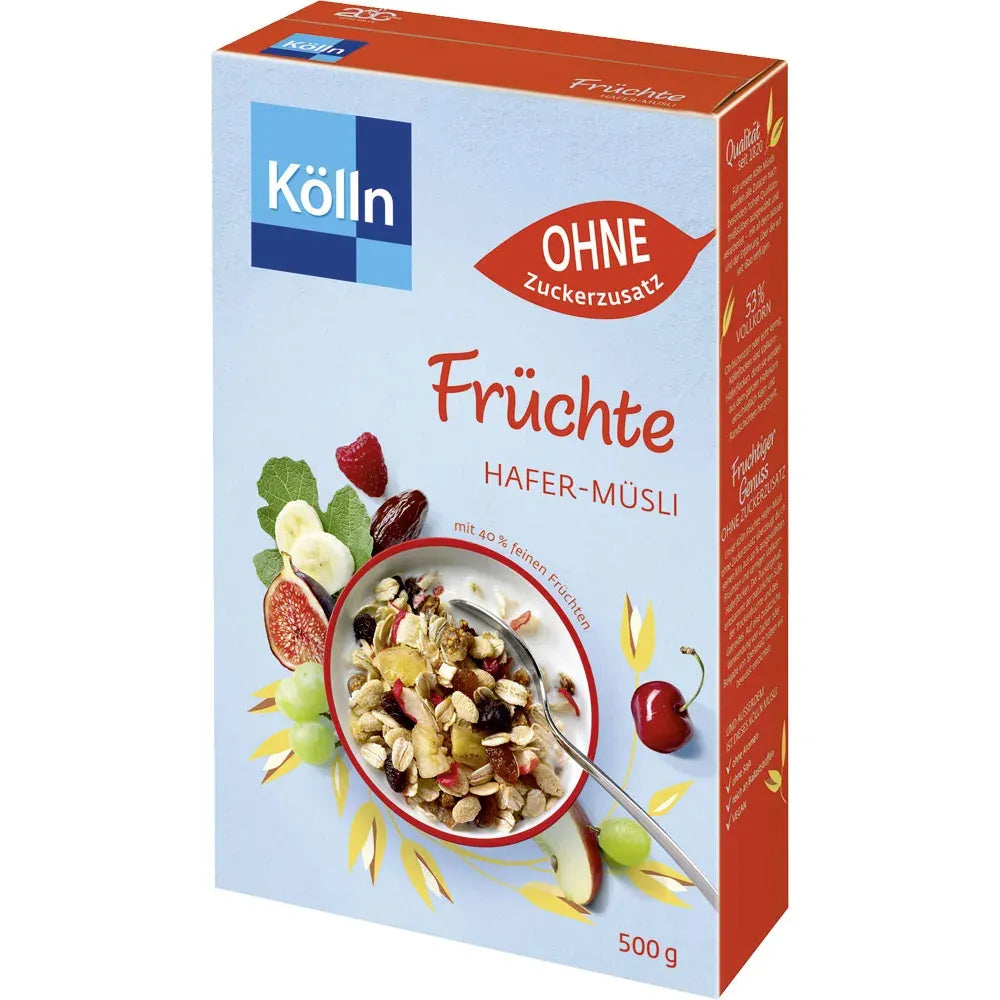 Köln Früchtemüsli ohne Zucker 500g