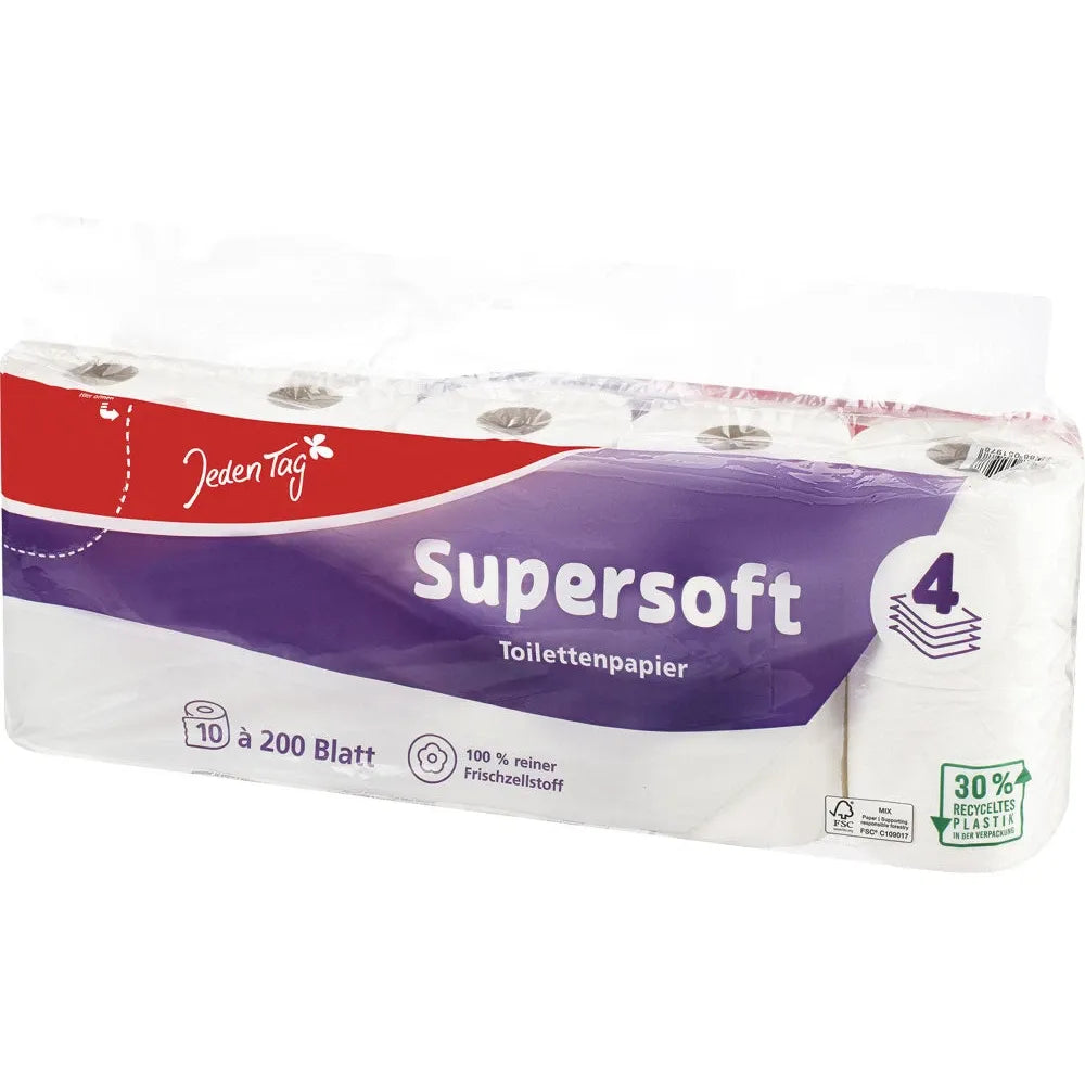 Jeden Tag Toilettenpapier 10x200 Blatt