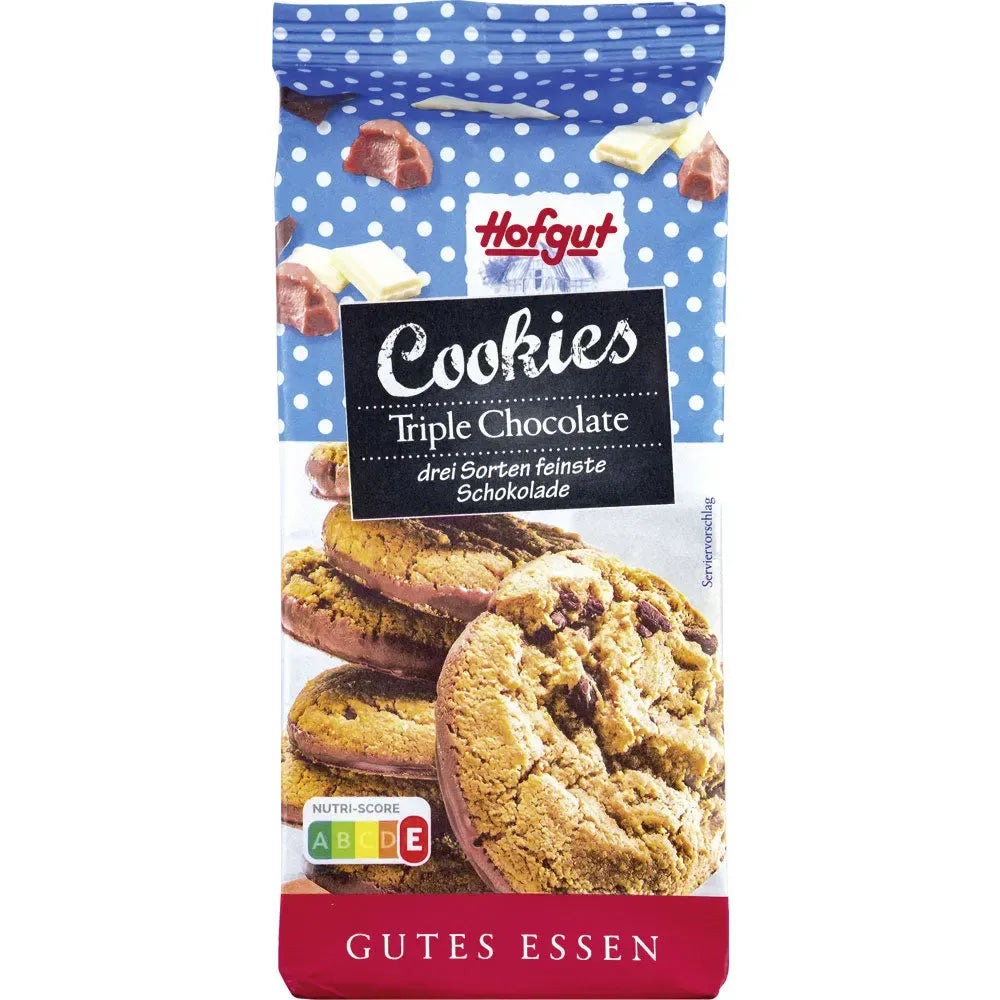 Hofgut Triple Choc Cookies 200g
