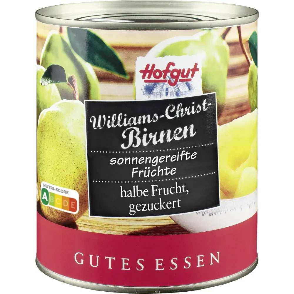 Hofgut Christbirnen halbe Frucht 850ml