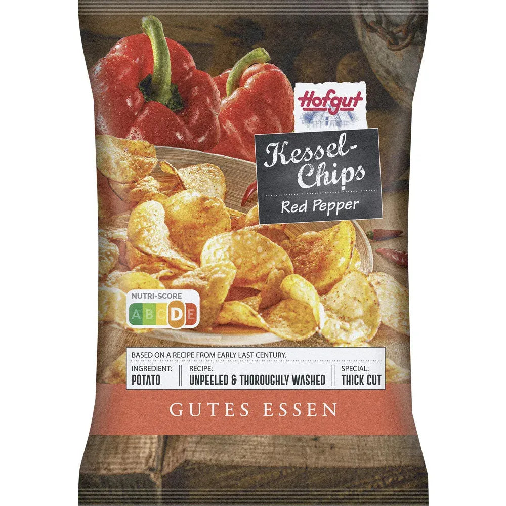 Hofgut Kesselchips Red Pepper 150g