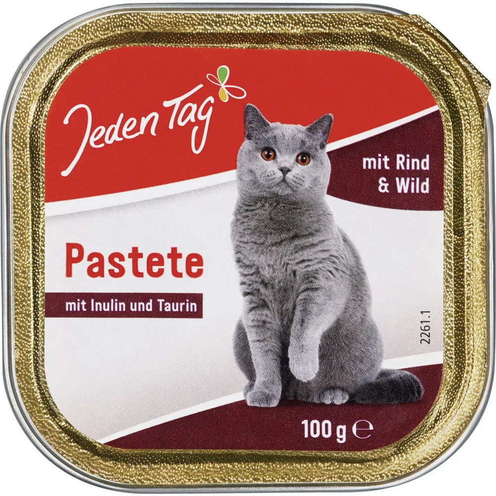 Jeden Tag Katze Rind+Wild 100g