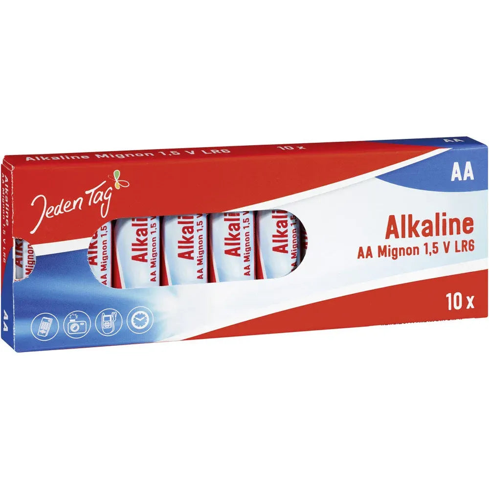 Jeden Tag Alkaline Batterie AA 10 St.