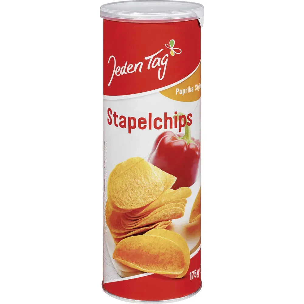 Jeden Tag Stapelchips Paprika 175g