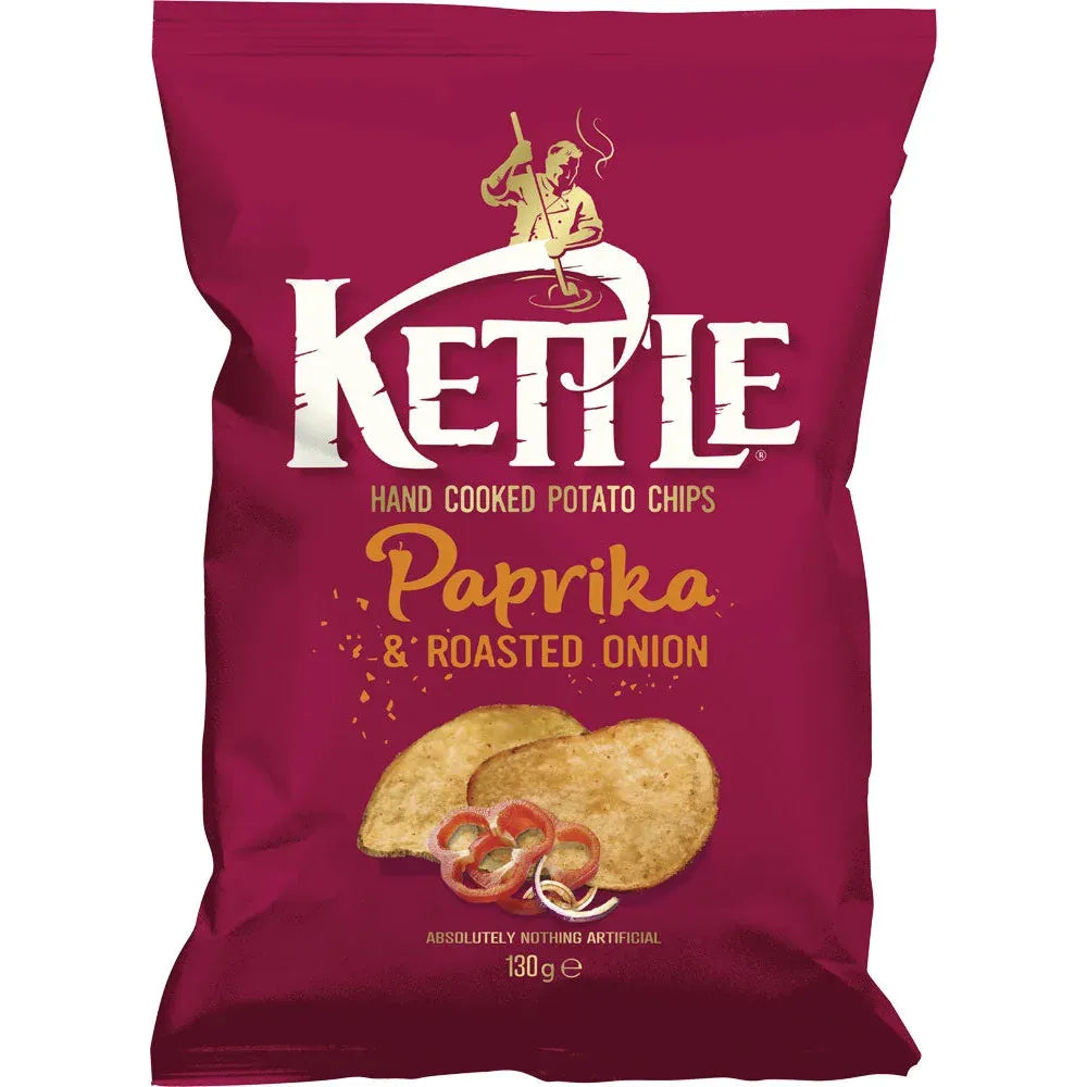 Kettle Chips Paprika+Onion 130g