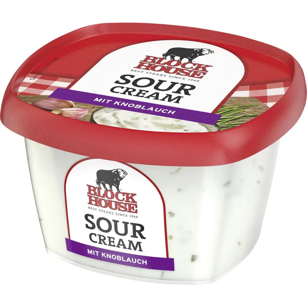Block House Sour Cream Knoblauch 200g