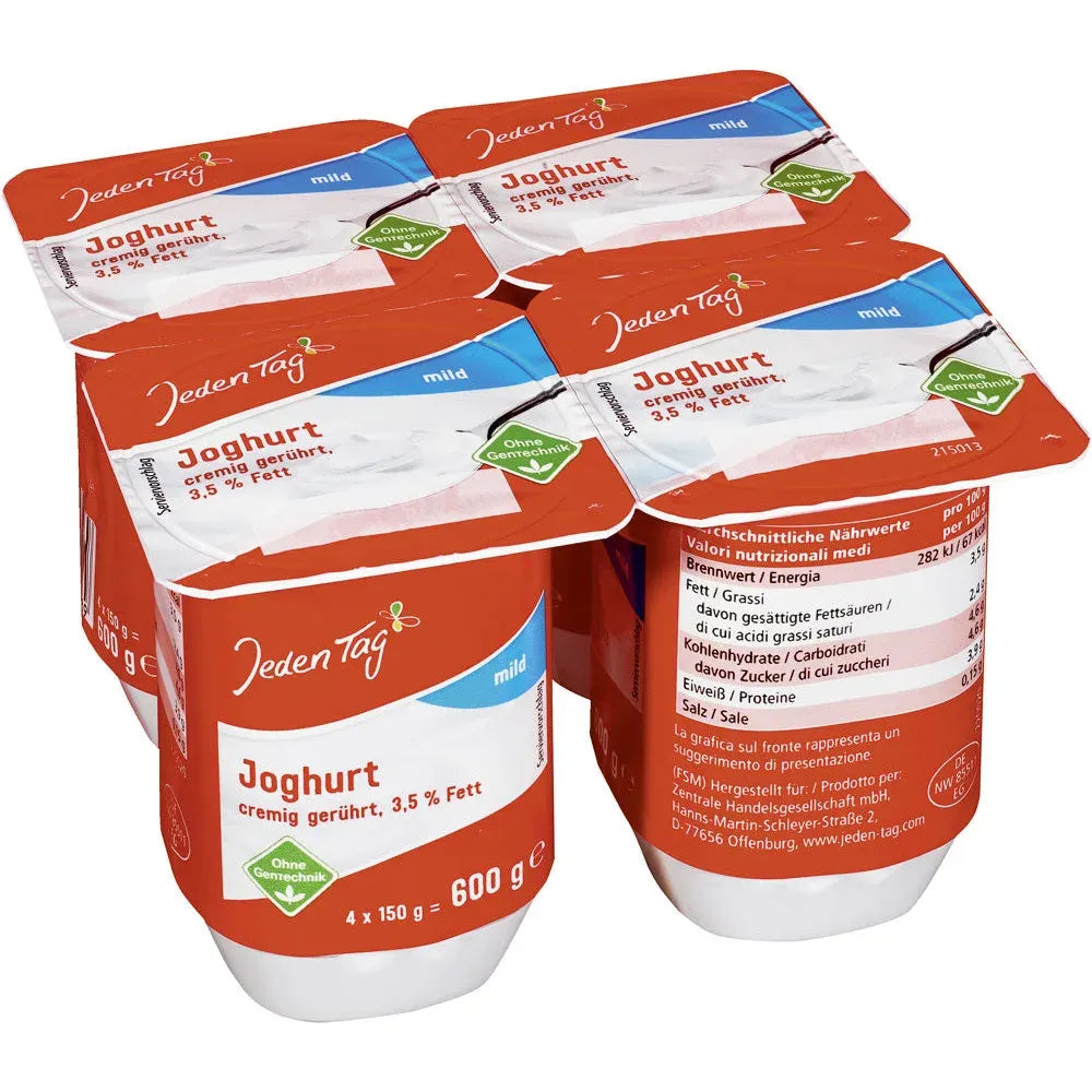 Jeden Tag Naturjoghurt 3,5% 4x150g