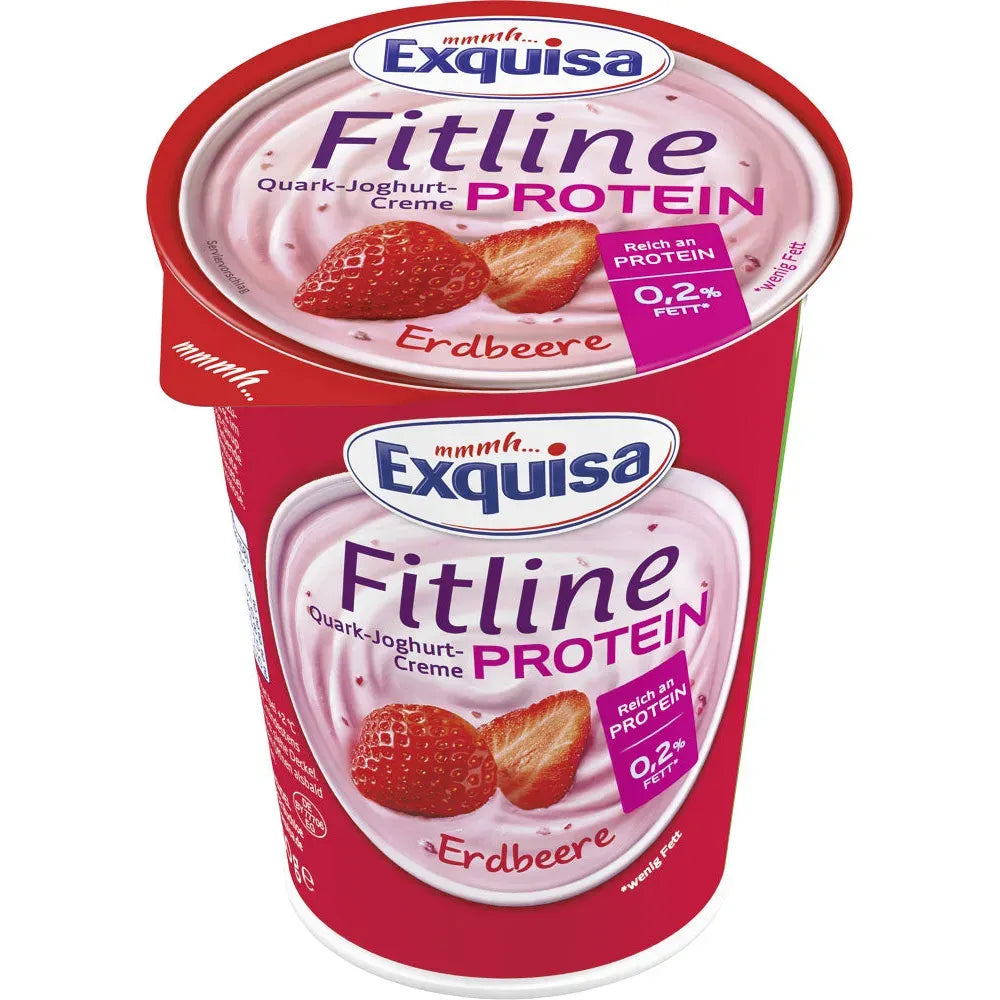 Exquisa Fitline Fruchtquark Erdbeere Vanille 400g