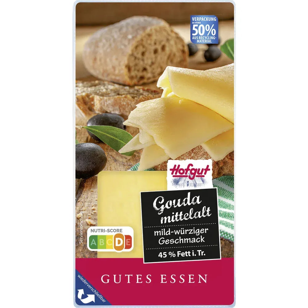 Hofgut Gouda Mittelalt Scheiben 45% 150g