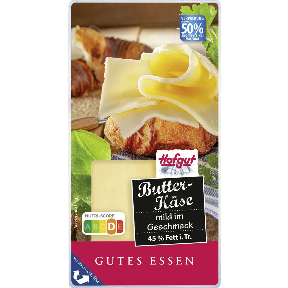 Hofgut Butterkäse Scheiben 45% 150g