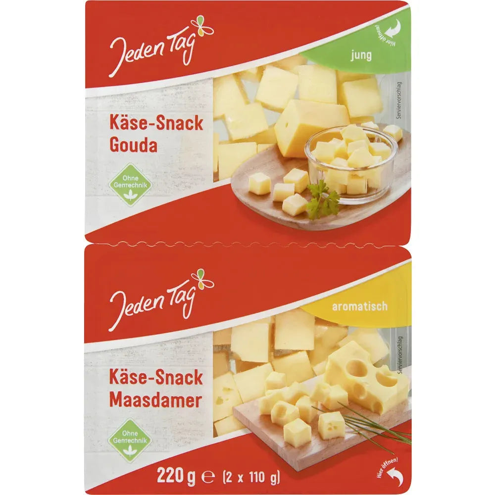 Jeden Tag Käsesnack Gouda/Maasdamer 220g