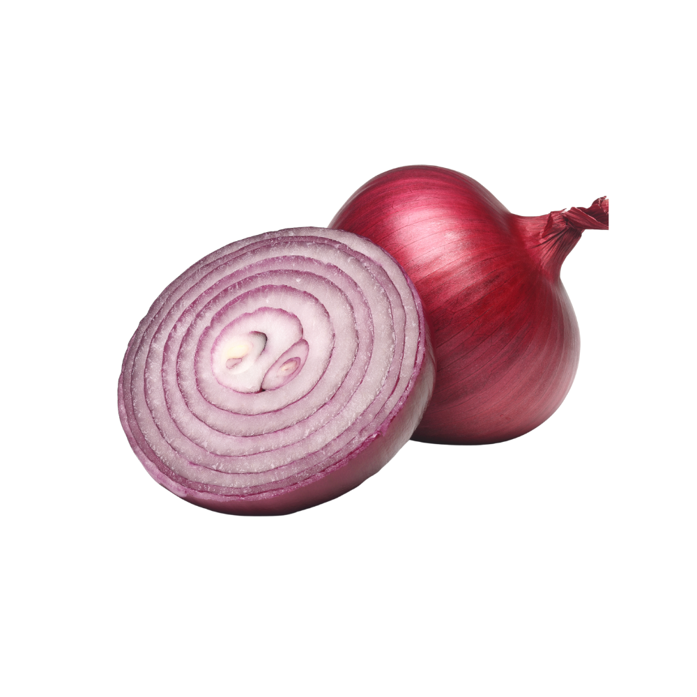 Rote Zwiebel Stück